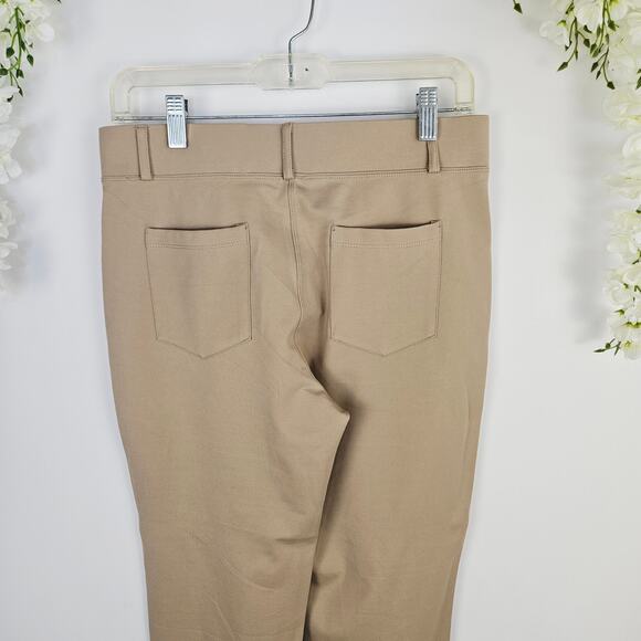 New Willit Women’s Pull-On Bootcut Leg Pants Beige Tan Stretch Office Career Med - Picture 8 of 14